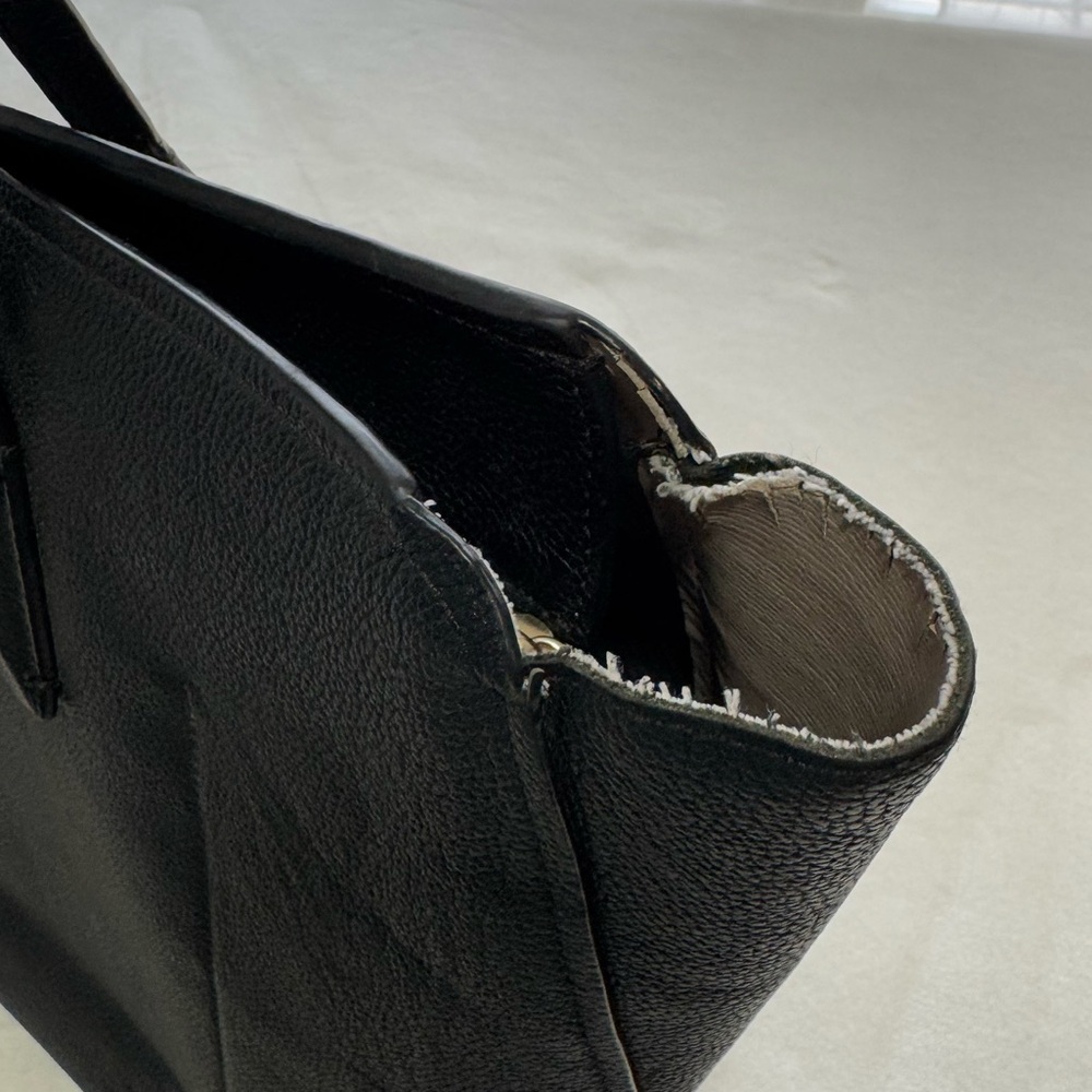Kate Spade Margaux Large Tote Black Grain Leather Diaper Laptop Bag Designer - Picture 10 of 14